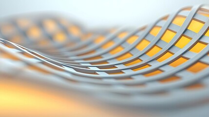 Poster - Matrix abstract background idea. Abstract wave pattern creating a modern and dynamic visual effect with warm tones.