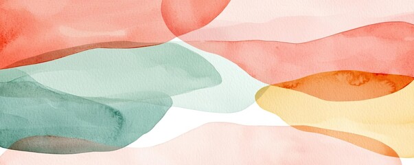 Poster - Watercolor abstract background concept. Colorful abstract watercolor patterns create a soothing and artistic background.