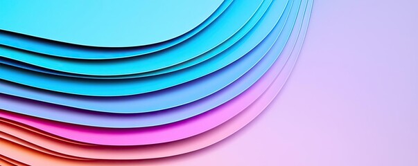 Poster - Layer abstract background concept. Vibrant overlapping layers of colored paper create a modern and artistic background.
