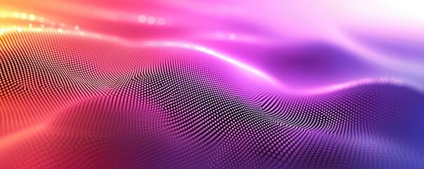 Poster - Dots abstract background idea. Abstract waves of vibrant colors creating a stunning visual effect.