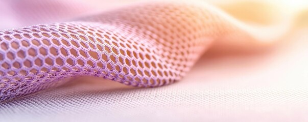 Poster - Matrix abstract background idea. A close-up of soft, textured fabric showcasing delicate mesh patterns and colors.