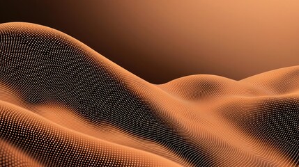 Aufkleber - Dots abstract background idea. Abstract sandy terrain with soft curves and warm hues, evoking tranquility and warmth.