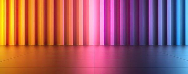 Poster - Floor abstract background concept. Vibrant gradient wall design showcasing a spectrum of colors for creative projects.