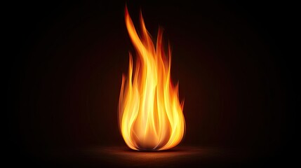 Poster - Fire abstract background concept. Dynamic and colorful flame design with vibrant orange and yellow hues against a dark backdrop.