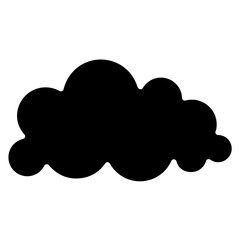 Cloud icon in glyph style