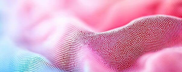 Poster - Dots abstract background idea. Abstract digital waves creating a mesmerizing gradient of colors.