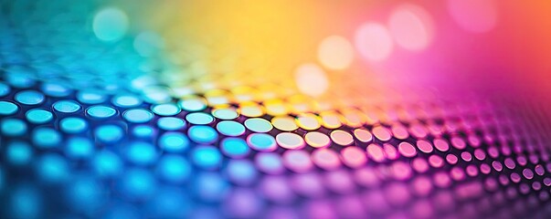Poster - Dots abstract background idea. Vibrant abstract background with colorful dots in a wave pattern, ideal for designs.