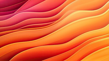 Poster - Fire abstract background concept. Vibrant abstract waves in shades of orange and pink, perfect for modern design projects.
