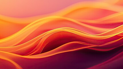 Poster - Fire abstract background concept. Vibrant waves of orange and purple create a fluid and abstract background.