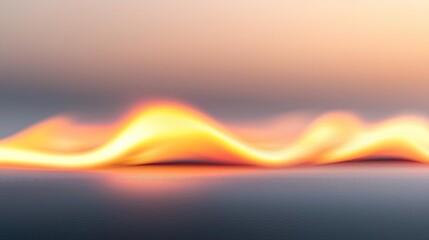 Poster - Fire abstract background concept. A tranquil sunset scene with gentle waves and soft, warm colors reflecting on the water.