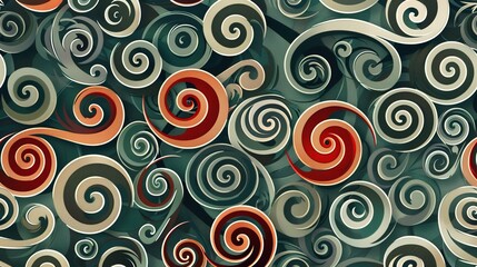 spiral pattern seamless wallpaper