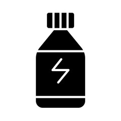 Wall Mural - Bottle icon in glyph style