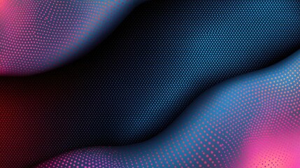 Poster - Dots abstract background idea. A vibrant abstract background featuring colorful wave patterns and textures in digital art.