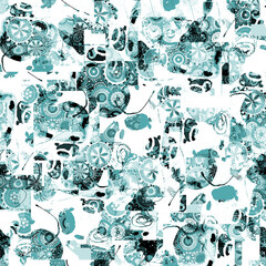 Wall Mural - seamless pattern with flowers