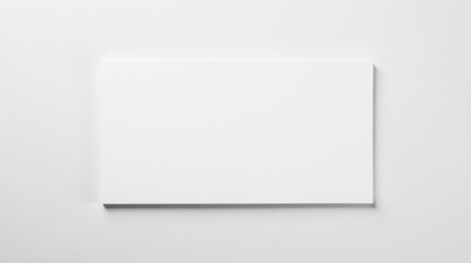 Leinwandbilder - Blank Rectangular Paper Mockup on White Background for Design Presentation