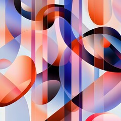Poster - An abstract illustration emphasizing the concept of layers, with multiple overlapping translucent planes in various shapes and sizes. Each layer is rendered in a gradient of soft, complementary colors