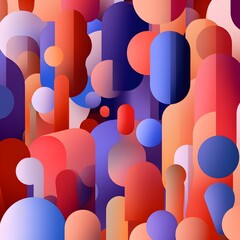 Poster - An abstract illustration emphasizing the concept of layers, with multiple overlapping translucent planes in various shapes and sizes. Each layer is rendered in a gradient of soft, complementary colors