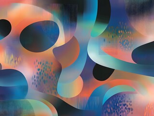 Poster - An abstract illustration emphasizing the concept of layers, with multiple overlapping translucent planes in various shapes and sizes. Each layer is rendered in a gradient of soft, complementary colors
