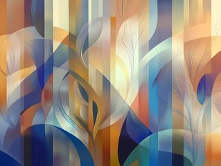 Poster - An abstract illustration emphasizing the concept of layers, with multiple overlapping translucent planes in various shapes and sizes. Each layer is rendered in a gradient of soft, complementary colors