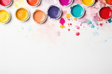 Wall Mural - Palette  paint paintbrush.