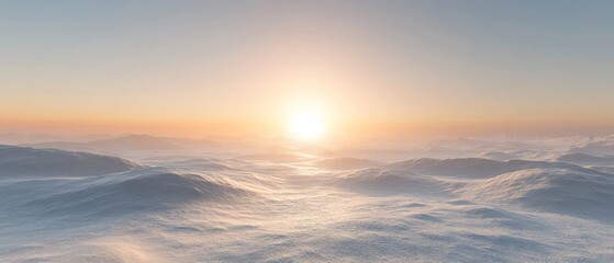 Wall Mural - Sunset over cloudscape, aerial view. Peaceful, serene scene. Website background