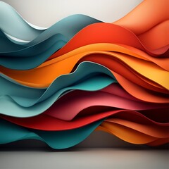 Poster - Mesmerizing marble effect display surface exhibiting a mesmerizing abstract pattern of undulating curves and sharp edged shapes executed in a color palette with a matte satin like finish