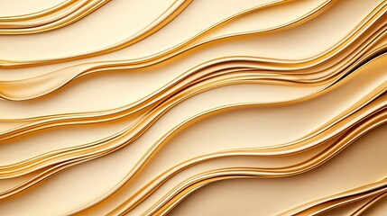Aufkleber - Gold abstract background concept. Elegant, flowing golden waves create a smooth, textured backdrop for creative designs.