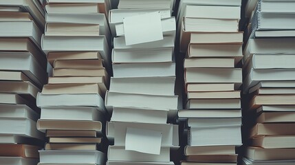 Poster - A library filled with handwritten journals and photographs, symbolizing the preservation of lifeâ€™s lessons and purpose