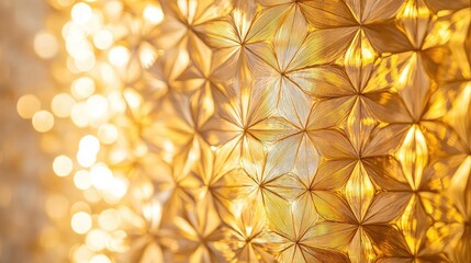 Fototapete - Gold abstract background concept. Intricate golden texture with a vibrant, captivating shine and depth.