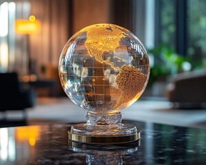 Aufkleber - Crystal globe with ESG icons
