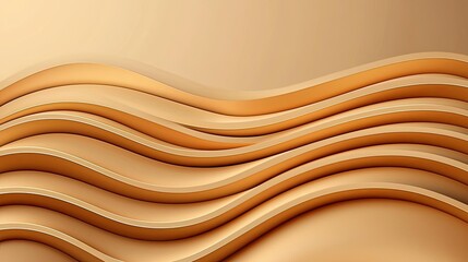 Poster - Gold abstract background concept. Beautiful abstract waves in warm tones creating a smooth and elegant design.