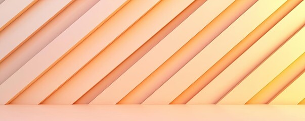 Poster - Minimal furniture idea. Abstract geometric pattern with soft pink and orange tones, creating a modern feel.