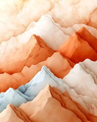 Poster - Visually captivating digital artwork featuring a marble inspired surface with intricate natural organic variations and soft diffused lighting