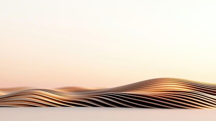 Aufkleber - Scenery abstract background idea. Abstract landscape with flowing lines and soft colors, evoking a serene atmosphere.