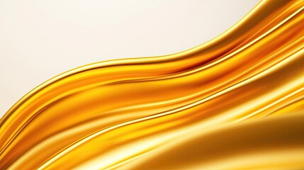 Poster - Gold abstract background concept. Beautiful flowing golden fabric creates an elegant, smooth texture and warm atmosphere.