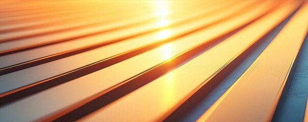 Poster - Gold abstract background concept. Abstract metal lines reflecting sunlight, creating an atmospheric and modern feeling.
