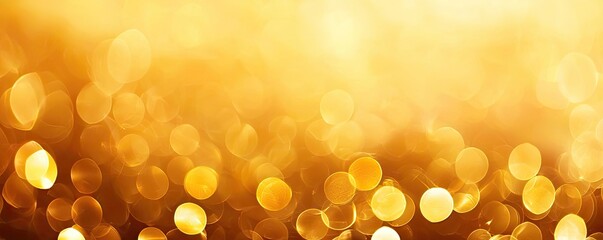 Aufkleber - Gold abstract background concept. Golden bokeh background filled with sparkling light for creative projects and designs.