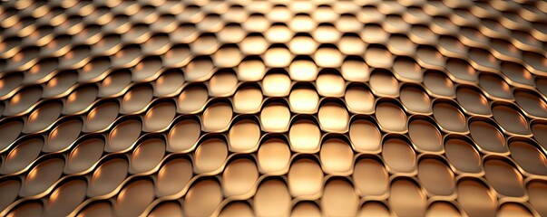 Aufkleber - Gold abstract background concept. Close-up of textured golden surface with hexagonal patterns creating a modern look.