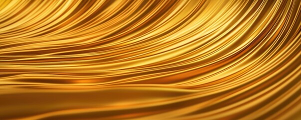 Aufkleber - Gold abstract background concept. Abstract golden waves creating a luxurious and elegant texture for digital design.