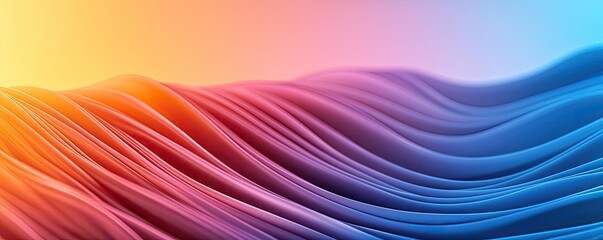 Poster - Scenery abstract background idea. Abstract waves of color blending seamlessly in a dynamic visual flow and harmony.