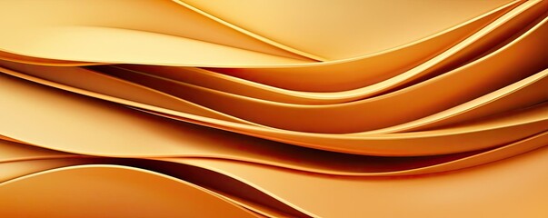 Poster - Gold abstract background concept. Abstract golden wave patterns on a smooth surface, creating a modern and elegant design.