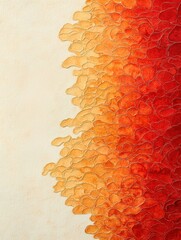 Poster - A vibrant abstract artwork featuring a gradient blend of warm oranges and reds, creating a fluid, captivating texture.