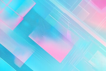 Poster - Pastel geometric abstract background, website design