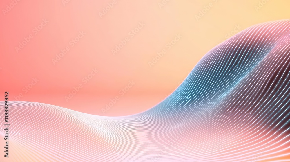 Matrix abstract background idea. Abstract waves in soft pastel colors ...