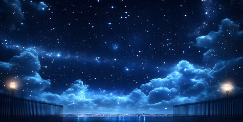 starry night sky