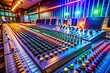 © Danicha - Panoramic View of Professional Audio Mixing Console in Modern Recording Studio
