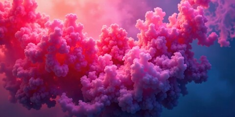 Aufkleber - Abstract Pink Cloud Formation A Vivid Textured Background