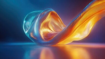 Poster - Minimalist tunnel with gradient colors Abstract Tunnel Background Style