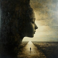 Wall Mural - Surreal Journey of the Soul: A Dreamlike Path