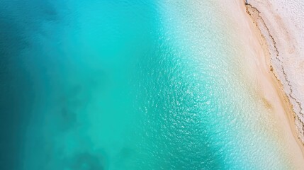 Wall Mural - Close-up of colorful, turquoise waters in a remote lake in China, with vibrant natural surroundings, no people, ample copy space